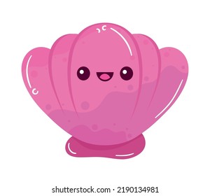 pink shell sealife creature icon