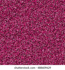 Pink shimmer background imitation magenta dust with shiny fuchsia and dark pink grains. Glittering sequins club screen. Abstract  glitter pattern. Template design of round particles. Shining confetti.