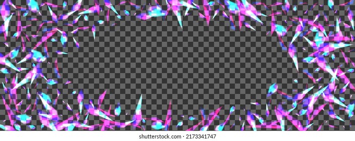 Vector transparente de fondo de brillo rosa. Tarjeta navideña de partículas. Ilustración de reflejo brillante. Blur Magic. Papel de escritorio Glare Luster.