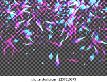 Vector transparente de fondo de brillo rosa. Spot Textura moderna. Plantilla especial azul. Violet Reflex. Diseño de pancartas de vidrio.