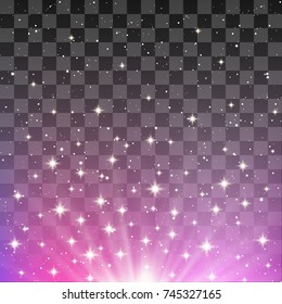 Pink shiny background with transparent effect