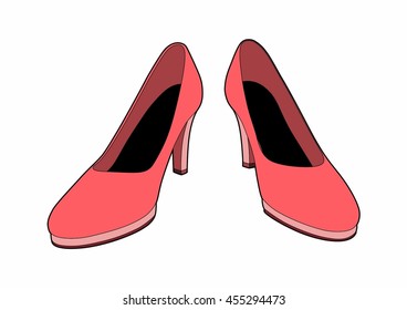 Pink shoes