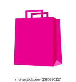 Burla de compras rosadas. Ilustración del vector