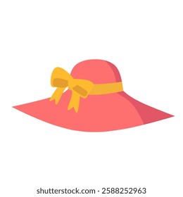 pink shummer hat with pita vector illustration