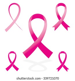 pink sign ribbon cancer symbol