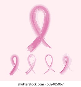 pink sign ribbon cancer symbol