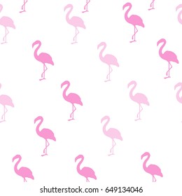 Pink Watercolor Flamingo Set Vector Silhouettes Stock Vector (Royalty ...