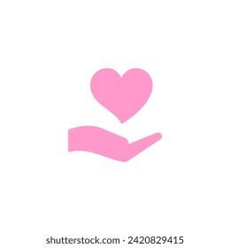 pink silhouette valentine pose silhouette