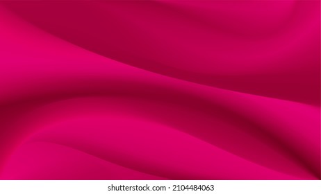 Fondo de seda rosada para el diseño publicitario del catálogo. El color rosa de la tela de lujo. Fondo suave y suave. Ilustración vectorial.