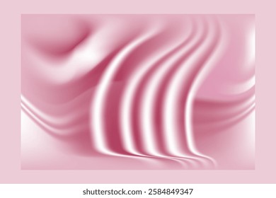 Pink Silk Drape  Glowing Abstract Wave Mesh Gradient Background Wallpaper