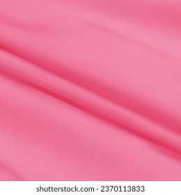 Pink silk fabric. Texture of crumpled fabric with bends. High quality stock photo. Textile background.
