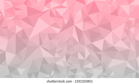Pink and silver triangle soft background. Triangular low poly, mosaic pattern background. Vector polygonal illustration graphic, origami style with gradient