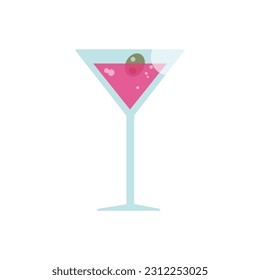 pink simple vector coctail for girl