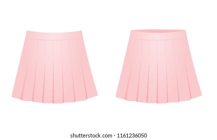 Pink skirt. vector illustration