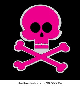 Pink skull