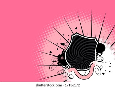 pink skull crest