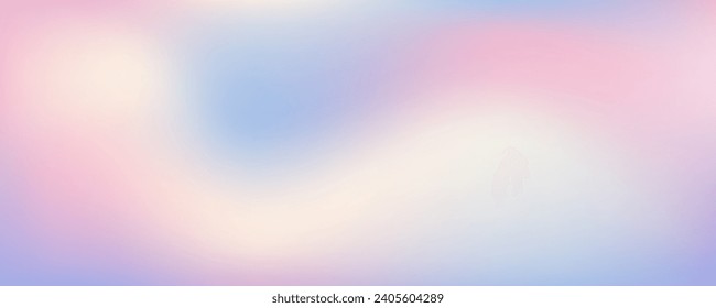 Pink sky background. Pastel abstract purple gradient sunset. Watercolor winter cold wavy wallpaper. Vector blurred landscape