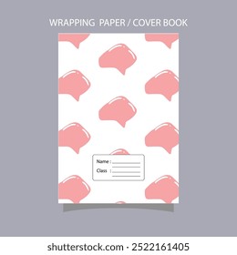 pink sky theme on cover book school design