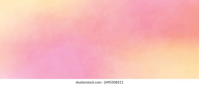 Pink sky with white clouds. valentine's day sweet dream background love and happiness