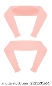 Luvas de manga rosa. ilustração vetorial
