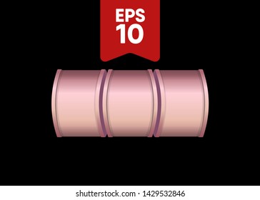 Pink Slot Machine Slots Reel Spin Gambling Vector Illustration