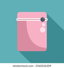 Pink smart speaker with artificial intelligence playing music