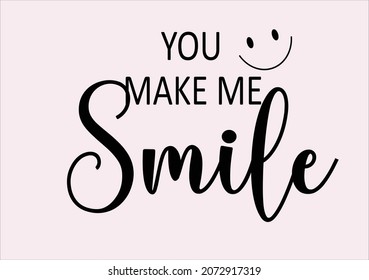 pink smile vector art design hand drawn