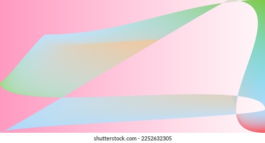 Pink Smooth Fluid Layers Modern Design. Technology Rainbow Digital Psychedelic Modern Gradient Mesh. Pastellfuturistische Neon Multi-Farbe Trendy Hintergrund. Dynamische Form minimale Farbanzeige.