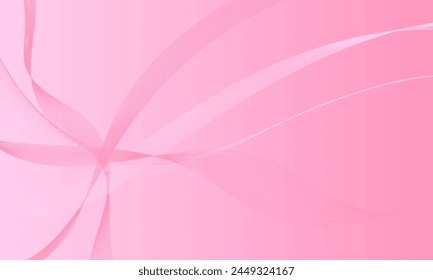 pink smooth lines wave curves on gradient abstract background