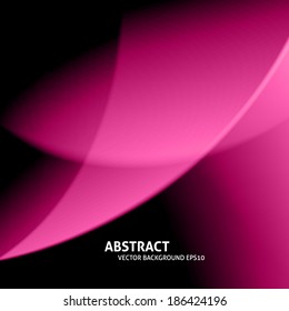 Pink smooth twist light lines vector background. Eps10 soft vector illustration
