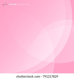 Pink smooth twist light lines for valentines day background. Vector illustration