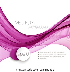 Pink Smooth wave stream line abstract header layout. Vector illustration