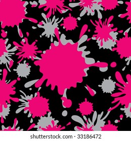 Pink smudge seamless abstract pattern