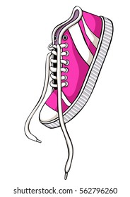 pink sneakers