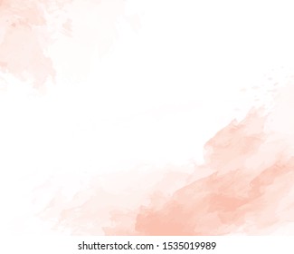 Pink soft watercolor abstract texture. Vector illustration.