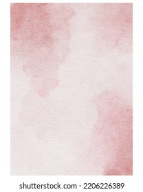 Pink soft watercolor abstract texture. Vector illustration.
