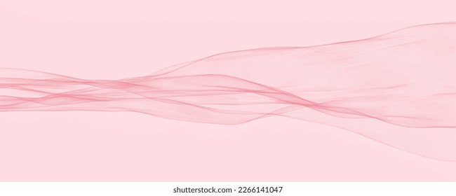 Pink soft wave background for cosmetics industry, liquid smoke flow . Vector illustration.