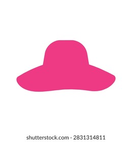 pink solid icon sun hat 