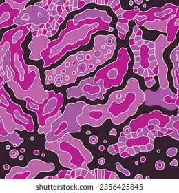 Pink space abstract vector pattern. Can be printed on any material: package, merch, fabric, home. space pattern.