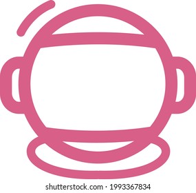 Pink space suit, illustration, on a white background.