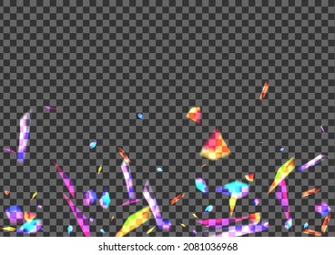 Vector transparente de fondo de chispa rosa. Plantilla Glare Reflex. Papel de fondo de escritorio de la estética naranja. Cartel Violet. Ilustración radiante de Bokeh.