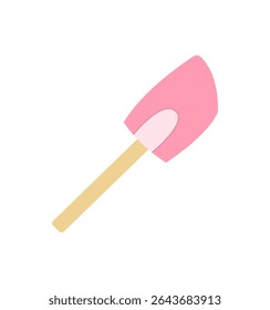 uma ilustração de estilo plano espátula rosa