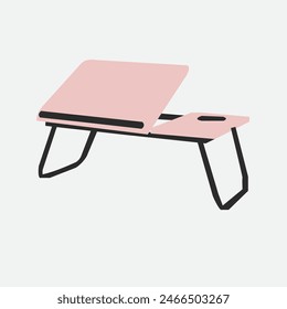 Aislado de mesa especial rosa para portátil