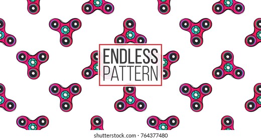 pink spinner. Vector hand drawn fashion illustration on white background in watercolor style
