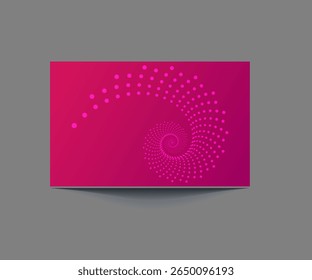 Pink spiral dot pattern design on a graduated gradient background for visual appeal