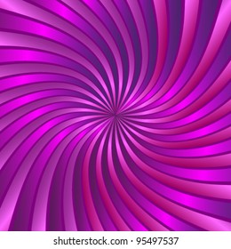 Pink spiral vortex vector