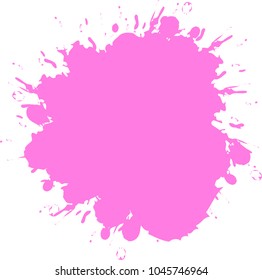 Pink splash discount label