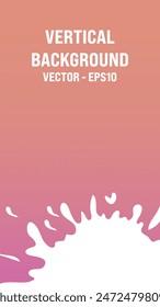 Pink Splash Vertical Background Vector Eps10 Stock Photo