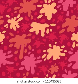 Pink splashes seamless pattern