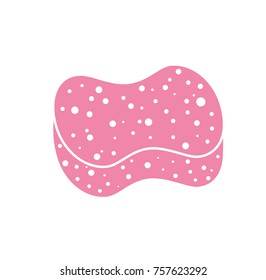 Pink sponge icon